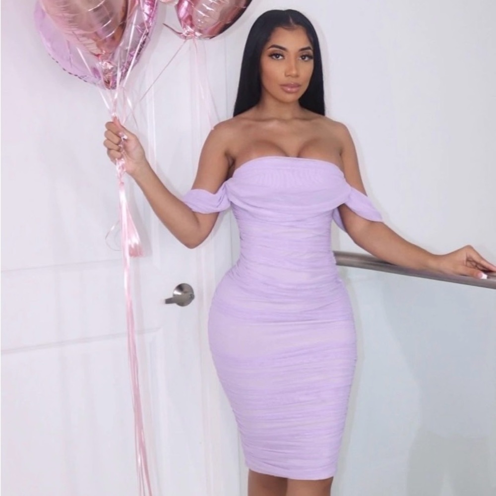 Purple Bodycon dress